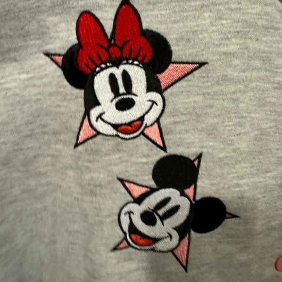 Disney Gray and Pink Mickey and Minnie Varsity Jacket - Picture 3 of 7